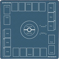 Dnoymab Full-Size Playmat for Card Games, 3mm Thick, Rubber Playmat for 2 Players, Non-Slip, with St