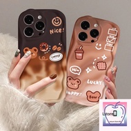 LSmilkteabear Cartoon Case For Redmi 10C 9T 9C 10 9A 9 A1 10A 9C NFC A2 Note 10 11 11s 10s 10Pro 10 