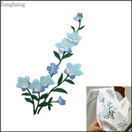 Zone 5Pcs Embroidered Flower Iron on Patches Embroidery Sew on Patches Appliques