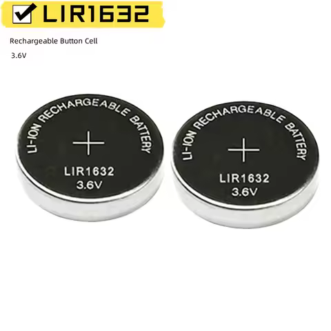 1-5pcs LIR1632 3.6V Batteries Lithium Rechargeable LIR 1632 Battery for Watch Car Remote Control CR1