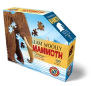 Madd Capp WOOLLY MAMMOTH 100 Piece Jigsaw Puzzle For Ages 6+ - 4017 - Unique Animal-Shaped Border, P