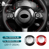 AIRSPEED Carbon Fiber For Toyota 86 GR86 GT86 Subaru BRZ 2017-2024 Steering Wheel Center Trim Cover 