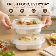 SM Mini Lunch Box Food Storage with Multipurpose Drain