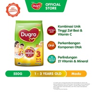 Dumex Dugro Step 3 Honey Growing Up Formula 1-3 Years (550g) (Susu, Milk Powder, 奶粉)