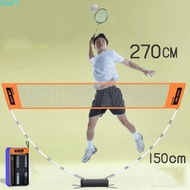 CRAFT Volleyball Tennis Training Net, Height Adjustable Easy Setup Badminton Net, Portable with Carr