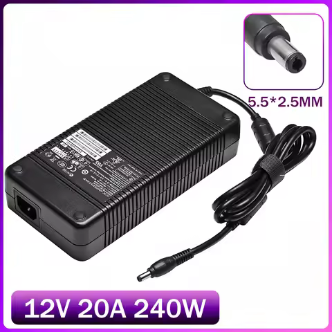 240W 12V 20A EADP-220AB B AC Adapter Charger for DELTA 341-0222-01 Laptop Power Supply 5.5 x 2.5mm