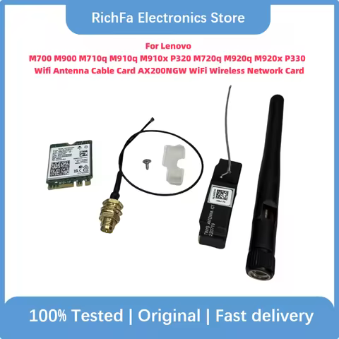 New For Lenovo M710q M910q M910x P320 M720q M920q M920x P330 AX200NGW Wifi 6 Wifi Antenna Cable WiFi