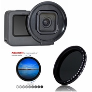 For Gopro Hero 8 9 10 11 12 13 Black Variable Fader ND2-400 Neutral Density ND1000 ND Filter & Adapt