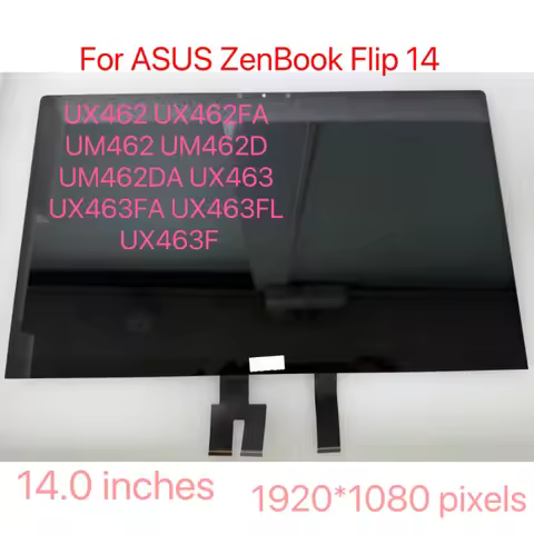 Original Fhd Lcd Touch Screen Assembly for Asus Zenbook Flip 14 Ux462 Ux462Fa Um462 Um462D Um462Da U