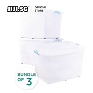 JIJI.SG Bundle Transparent Storage Container Stackable Box 40L 65L 100L 145L