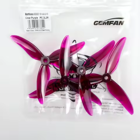 51499 2Pairs Purple Gemfan Hurricane Props 5 Inch 3-Blade CW/CCW PC Propeller for RC Drone FPV Racin