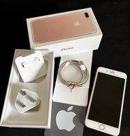 iphone 7 plus 128gb rosegold fullset bekas