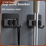 Stainless Steel Mop Holder Wall Mounted Storage Hook Brush Broom Hanger Kitchen Bathroom Hanging Mop