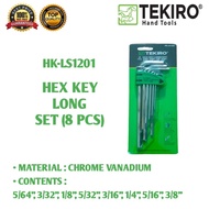 Tekiro L-Shaped Wrench Set 8 Pcs Inch Long TEKIRO L-WRENCH SET 8 PCS SAE LONG L-WRENCH TOOL SET