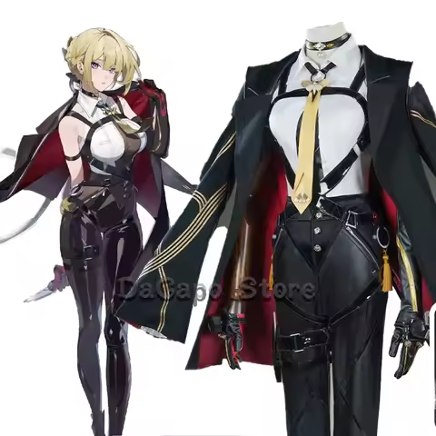 YUNDA ZZZ Agent Evelyn Cosplay Costume Wig Chevalier Game Zenless Zone Zero Clothes Uniform Hallowee