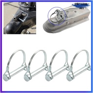 [SWTDRM]4x M8*70mm Trailer Coupler Hitch Pin Lock D Shape Heavy Duty Towing Safety Lock