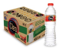 Cleo Pure Water Botol Ecoshape 550 ml isi 24