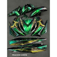 COVERSET YAMAHA LC 135 V1 PEACOCK GREEN
