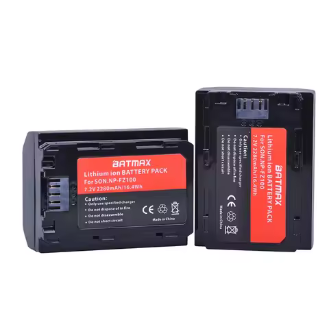 Batmax 2280mAh NP-FZ100 NPFZ100 Battery for Sony A6600 Alpha 9 A9R A9S A7RIII a7 iii A7R3 7RM3 A7m3 