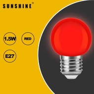 陽光 - LED燈膽(紅球膽) - 1.5W / E27大螺頭 #LED燈泡 #LED紅球膽 #LED神枱燈 #LED祭壇燈 (LED15E27)