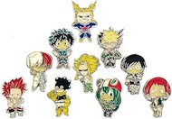 OYSTERBOY My Hero Academia Anime Enamel Pin Set Cosplay Cute Zinc Alloy Brooches Pin for SchoolBags Backpacks Shirt Hoodie Jeans Jackets Clothing Clothes