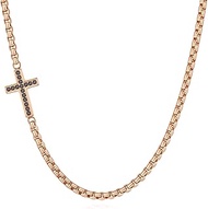 Stainless Steel Cross Necklace for Men and Guys, Men's Cross Necklace
