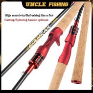 Carbon Fiber Fishing Rod | High-Sensitivity Spinning/Casting Rod, 5.91ft to 8.86ft Lengths, M Power,