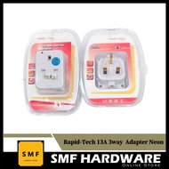 Rapid Tech 13A 3way Adapter with Neon