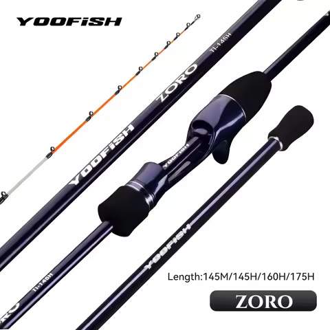 Yoofish ZORO1.45m 1.75m 1. 6m Light Carbon Fishing Rod 145M/H 65g/63g 175H 72g Tianium Tip Cuttlefis