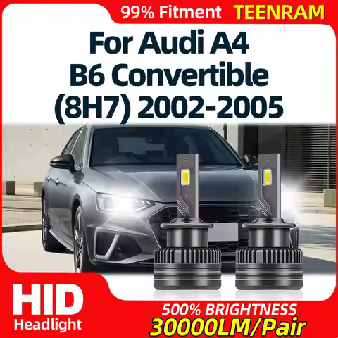 30000LM D2S LED Headlight Bulbs Canbus 120W HID Xenon Headlamps 12V 24V For Audi A4 B6 Convertible (