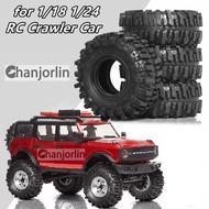 1.0in RC Crawler Tires 55mm Rubber Tyre with Foam for 1:18 1:24 RC Crawler Car Axial SCX24 FMS FCX24