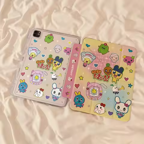 Kawaii T-Tamagotchi Case For iPad Air 11 Case 10th 11th A16 9th iPad Pro 11 4 5 10.9in 12.9 M2 M3 M4