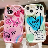 Cartoon Silicone Phone Case for Itel A50 A60 A60S A70 S23 Plus Cute Graffiti Curved Side Shockproof 