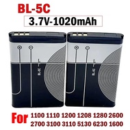 BL-5C BL5C1020mah3.7V Lithium Polymer Phone Battery For Nokia1050 1101Small Speaker Game Player Tabl