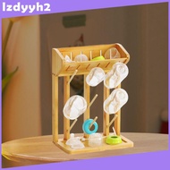 [LzdyyhacMY] Wooden Bottle Drying Stand 37x27x16cm, Easy to Assemble, for Storing Items in The Kitch