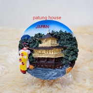 Fridge Magnet Refrigerator Sticker Souvenir Country Japan Japan Geisha Round