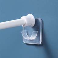 Shower Curtain Rod Mount Holder for Wall Adhesive Bathroom Shower Rod Tension Retainer No Drilling S