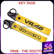 GANTUNGAN VR46 The Doctor Keychain Motorcycle VR 46 Valentino Rossi - Yellow