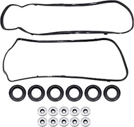 HiSport Engine Valve Cover Gasket Set - Compatible with Acura RDX TL TSX TL MDX ZDX RL Compatible wi
