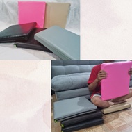 Leather seat cushion for sitting on the floor,/ cushion / size 45x45x6 cm