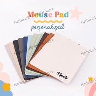 Personalised Mouse Pad Premium Leather Customised Gift Birthday Gifts for him Desk Mat
