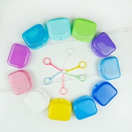Spot Goods#Portable storage box for braces, invisible braces kit, denture remover kit, retainer box,