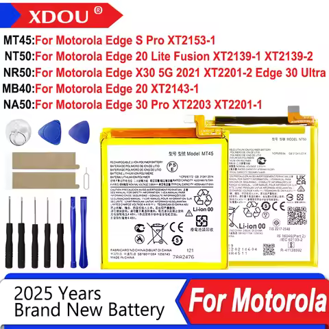 Brand-New Battery NT50 NR50 MT45 MB40 NA50 For Motorola Moto EDGE 20 Lite/Fusion Edge X30 5G S PRO 3
