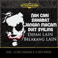 Sticker Joker for van lori train, outer cutting sticker
