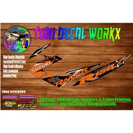 Raider 150 REBORN STOCK Decal Star Edition (ORANGE) W/ FREEBIES