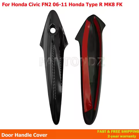 Gloss Black Door Handle Covers For Honda Civic FN2 2006-2011 Honda Type R MK8 FK 1503324