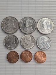 泰國舊硬幣9個