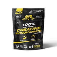 NPL 100% Creatine MonoHydrate (500g)-Naikkan Strenght+Besarkan Otot+Micronized Water Retention +Lean
