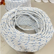 50METER Tali Tambang Putih PPD 8mm/ Tali Tampar 8 mm Putih / Tali Tampar Putih / Tali Terpal Putih /