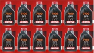 ❤️ ยกกล่อง ของแท้ !!** ♦️โฉมใหม่ ✅ น้ำมันเครื่อง Motul 7100 10W40 10W50 15W50 10W60 โมตุล 1 ลิตร สูต